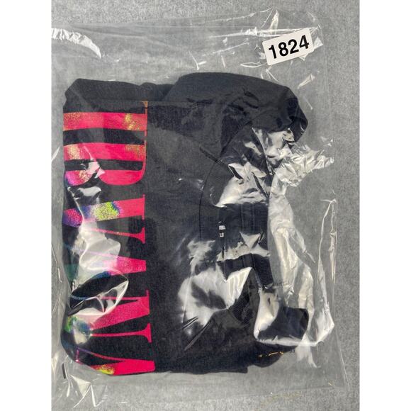 Nirvana T Shirt Men's Size XXL Black Smiley Face Logo Music Band Tee Retro 90's - Picture 6 of 6